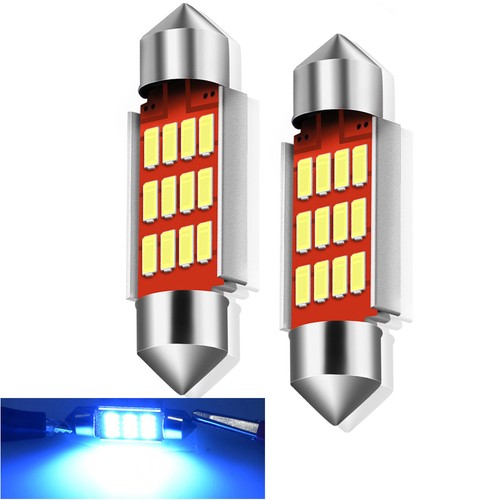 36mm SMD Interior Car LED Festoon Dome Light Canbus Blue OE Stock Lamp Bulbs - Picture 8 of 10
