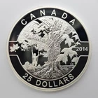 2014 $25 O' Canada Series: Under the Old Maple Tree - 1 oz .999 Fine Silver Coin