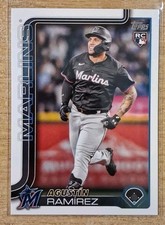 2025 TOPPS UPDATE AGUSTIN RAMIREZ ROOKIE #11 MIAMI MARLINS