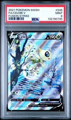 Celebi V (Alternate Full Art) 245/264 Swsh08: Fusion Strike Holo