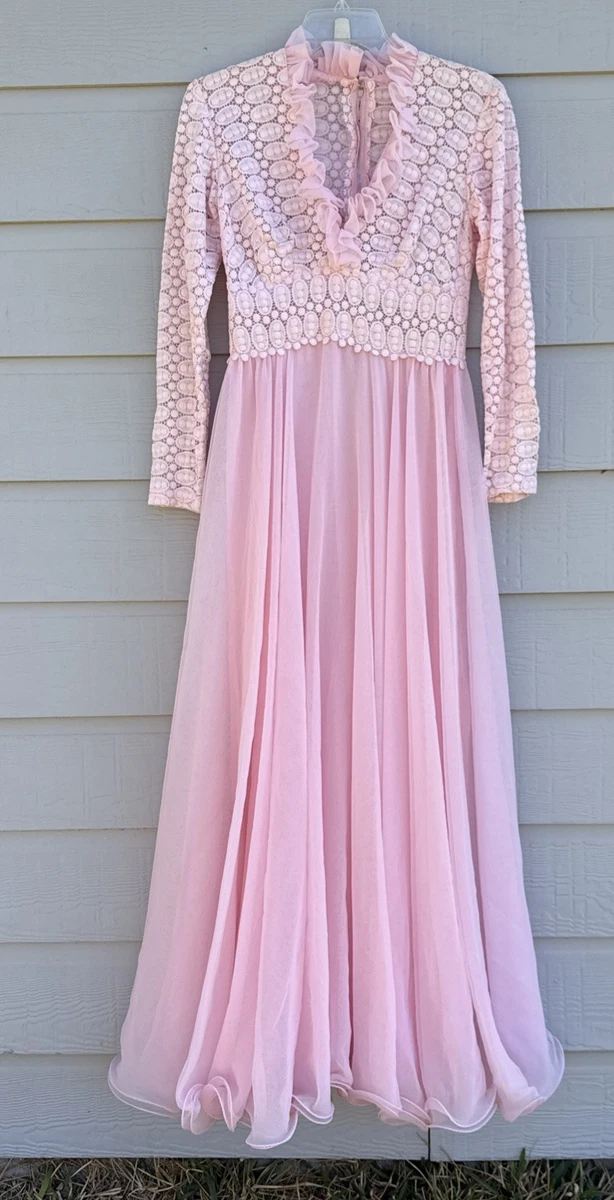 Chiffon 1970s Vintage Dresses for Women for sale | eBay