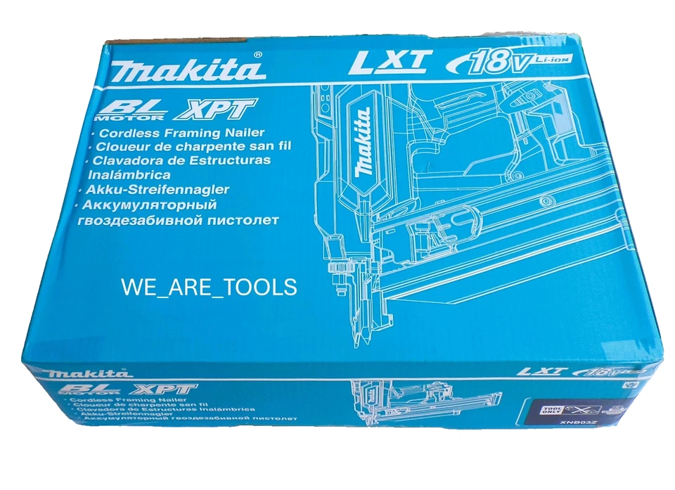 New Makita XNB03Z Cordless Framing Nailer 21° Full Round Head 3 1/2" 18V 18 Volt - Image 2 of 4