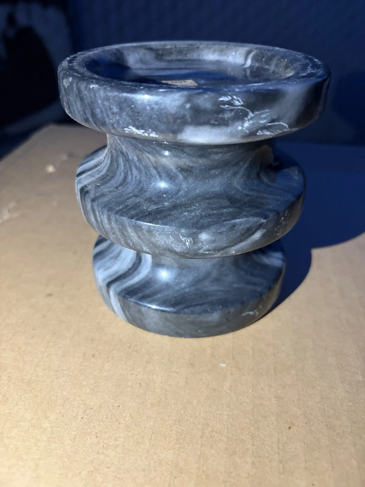 Pic 'N' Save Stone Gray Marbled Mortar & Pestle Kitchen Grinder