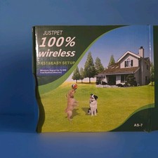 Justpet AS-7 Wireless Electronic Dog Fence System with Collar Receivers