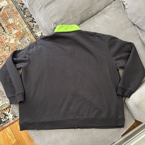 Vintage 1990s Y2K Burger King Employee Uniform Zip Front Sweatshirt Jacket 4XL - Bild 8 von 10