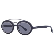 Fendi Smoke Oval Men's Sunglasses FE40094I 01A 52 FE40094I 01A 52