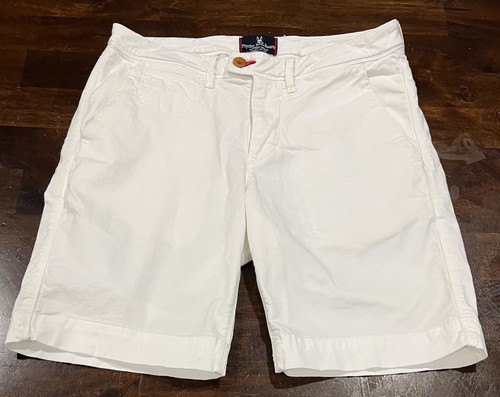 Pantalones cortos de trekking Psycho Bunny blancos de ajuste clásico para hombre talla 30