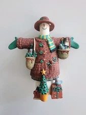 Christmas Figurine Land And Wise" Red Cap And Coat " 1st Edition-New With Box