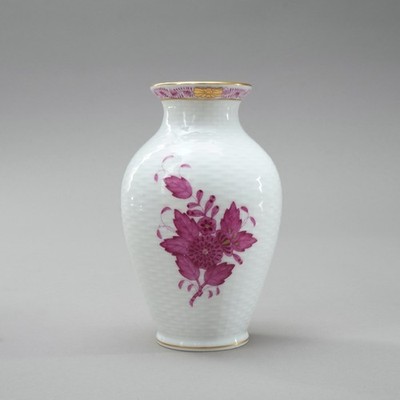 Herend Vase Apponyi Purple 6963 1st Choice 14.5 Cm V.RAI
