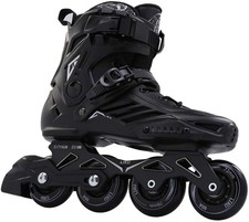 Liku Black Professional Inline Skates Unisex Men 10.5Women 11.5