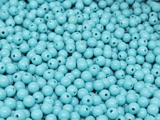 1,000 pcs Opaque Matte Turquoise Plastic 6mm Round Craft Jewelry Beads