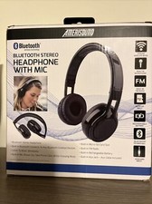 Amerisound Bluetooth Wireless Foldable Stereo Headphone With Mic NEW