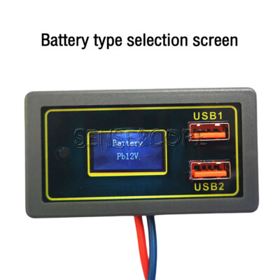 BC Car Battery Voltage Power Display 12V 24V USB Multi-Protocol Fast Charging-