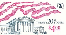 U.S. BOOKLET OF 20 SCOTT #BK140A 1983 20ct FLAG OVER SUPREME COURT MINT P#2