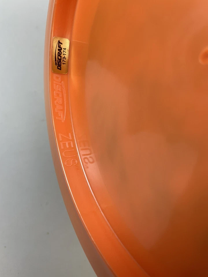Discraft Big Z Zeus Distance Driver Orange with Green Stamp Disc Golf, 177 g - Image 4 of 4