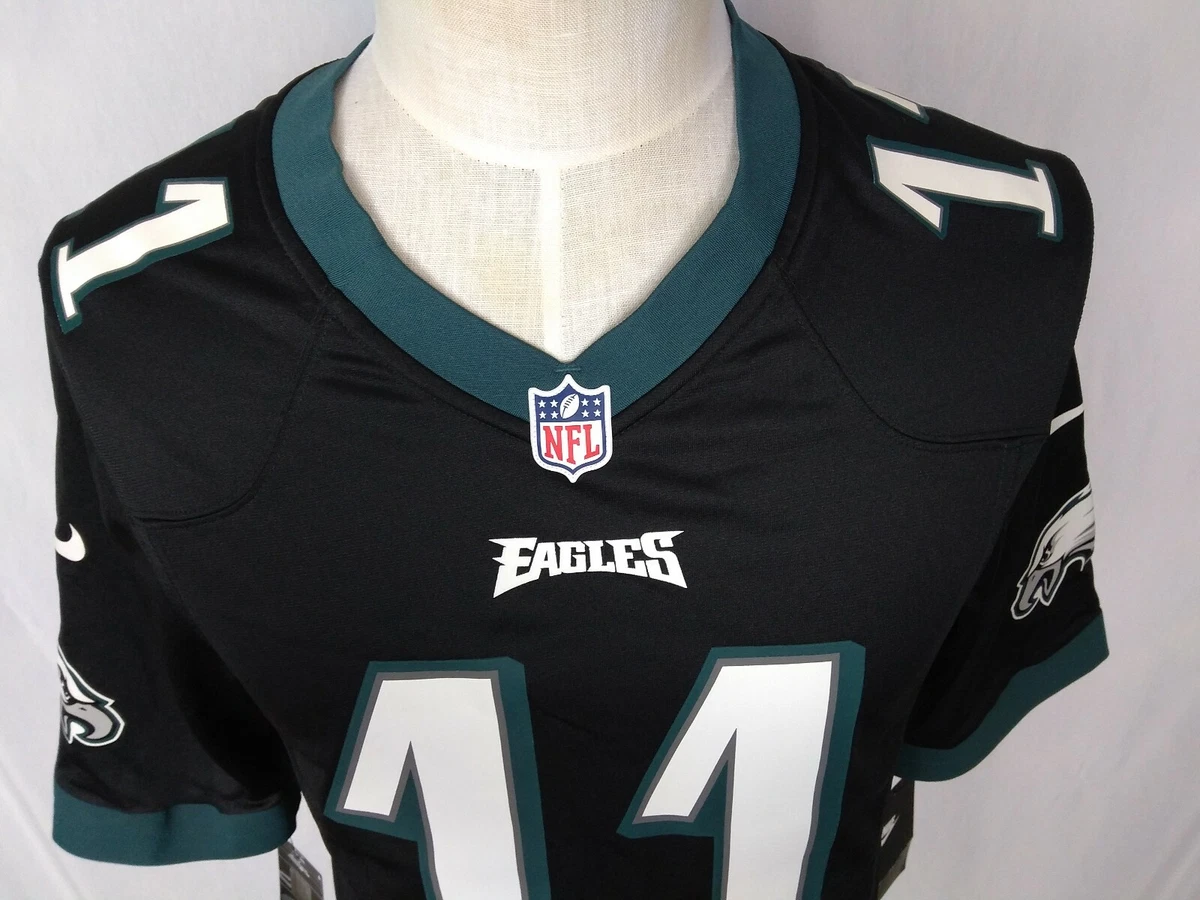 Nike Philadelphia Eagles No11 Carson Wentz Midnight Green Men's Stitched NFL Elite Noble Fashion Jersey