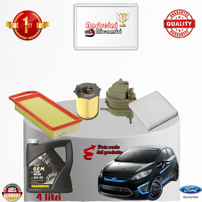 KIT TAGLIANDO 4 FILTRI OLIO ORIGINALE FORD FIESTA 6 VI 1.6 TDCi 90CV DAL 2008 - Foto 4