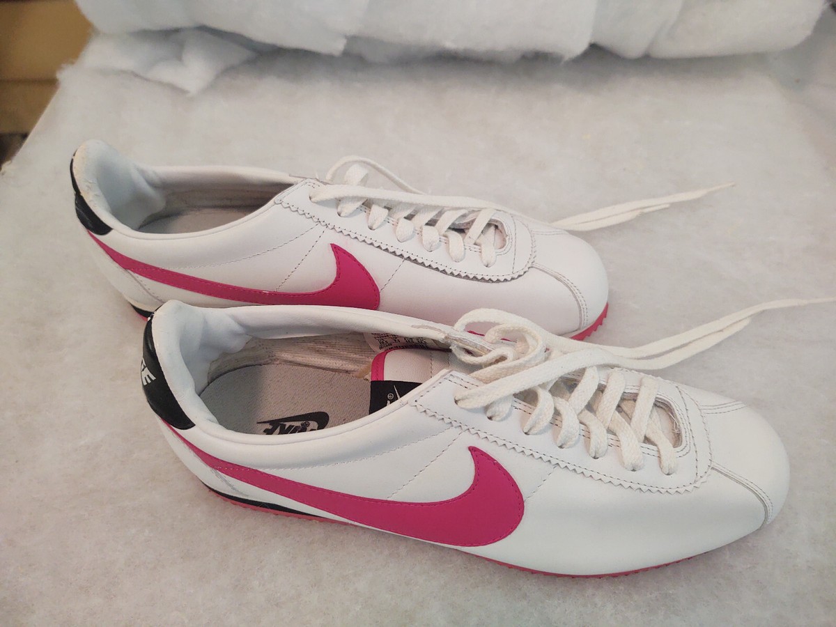 Nike Leather Cortez Rare White with Red swoop AND sole, size