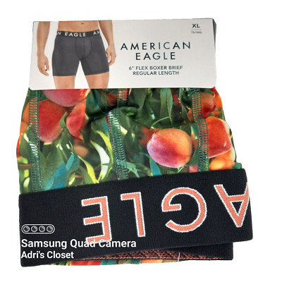 American Eagle Men's Boxer Brief Flex 6'' Peach Tree Size X-Large 40''-42''