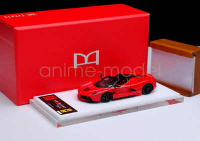 DMH LaFerrari Aperta 赤 限定版　1/64 DMH 1/64 Scale Red LaFerrari Aperta Convertible Sports Car Model