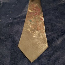 WINDRIDGE - MERVYNS - FLORAL PRINT - VINTAGE - MADE IN USA NECK TIE!