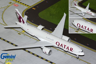 Qatar Cargo Boeing 777F Interactive A7-BFT GeminiJets G2QAC954 Scale 1:200