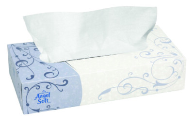 Angel Soft ps  Facial Tissue #48580 White 7.6 X 8.8in 3000/Pack, 2 Packs