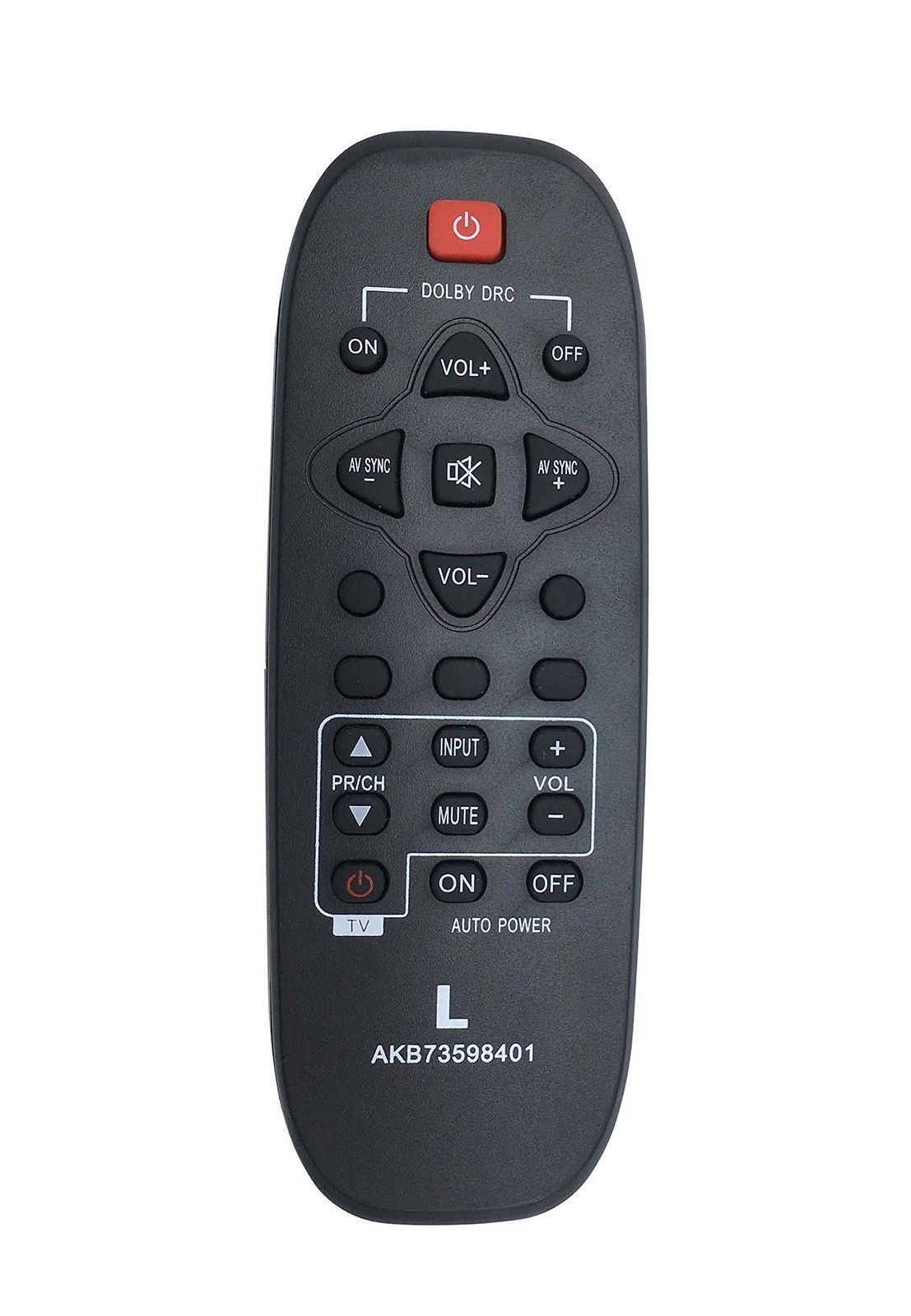 New AKB73598401 Replacement Home Theater Remote for LG Soundbar NB2020A NB2022A