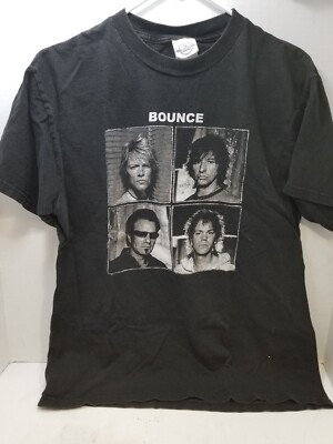 Vintage Bon Jovi Bounce Concert Summer Tour 2003 T Shirt Black