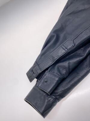 LANVIN STUDIO blouson Jacket leather sheepskin navy 46 Used | eBay