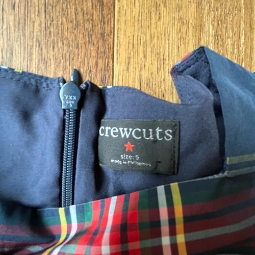 Crewcuts Girls' puff-sleeve dress in Stewart tartan Sz 5 - Picture 4 of 12