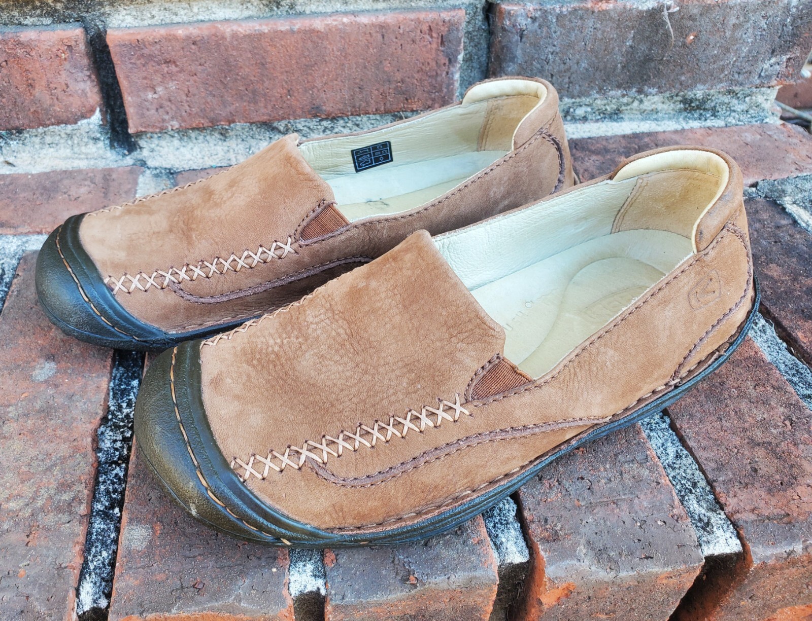 Scarpe mocassino Keen*da donna 53009 POSL in pelle con cuciture da trekking taglia US 6 5