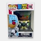 Funko Pop! Cyborg #110 Exclusive Teen Titans DAMAGED BOX Army Green Color New