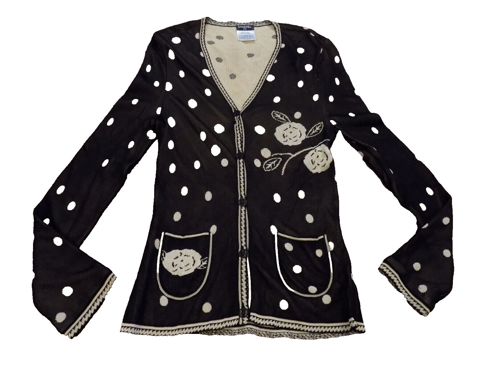 Suéteres para mujer Cárdigan Negro CHANEL