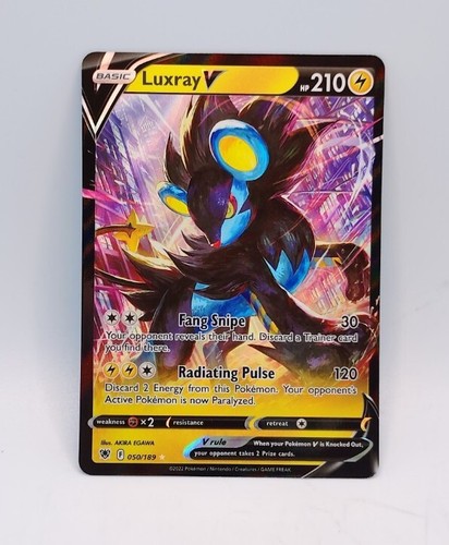 Luxray V 050/189 Holo Ultra Rare 2022 Pokemon Astral Radiance NM Fresh Pull