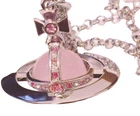 Vivienne Westwood Small Orb Necklace Pink x Silver