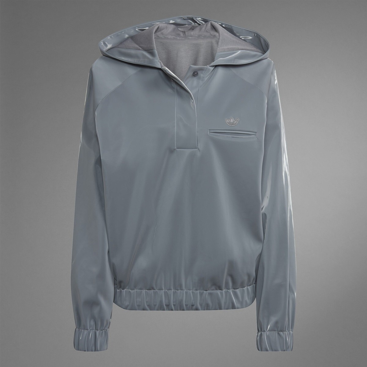 ADIDAS Blue Version High Shine Hoodie HM9220 Grey (MEN'S ADIDAS Blue Version High Shine Hoodie HM9220 Grey (MEN'S