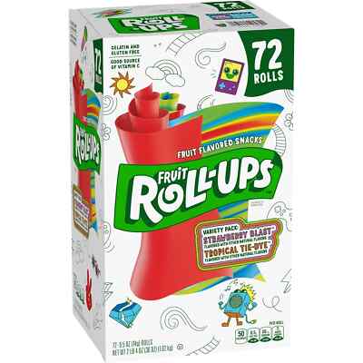 Fruit Roll-Ups Fruit Snacks Variety Pack 0.5 oz 72 pk