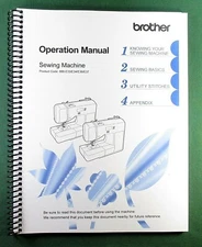 Brother XR9550 XR9550PRW Instruction Manual: Full Color & Protective Covers!