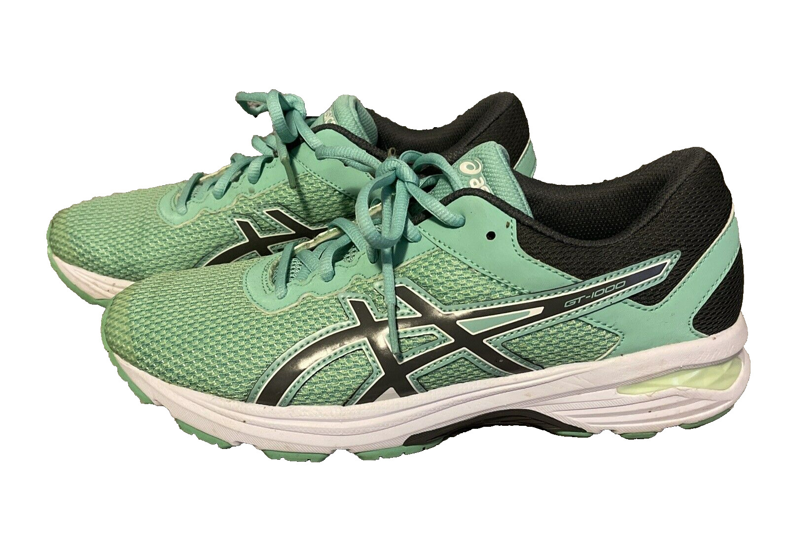 Asics GT-1000 GS Sea Foam Green Women's Running Shoes Size