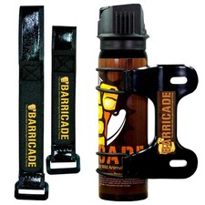 Police Strength Barricade Cyclist Pepper Spray w/ Adjustable Bike Strap-Bracket