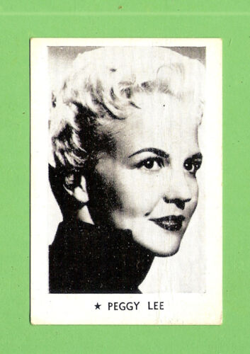 #D329.  1959  AUSTRALIAN CHUCKLERS  WEEKLY  CARD #9 PEGGY LEE - Picture 1 of 2