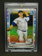 Tarik Skubal  RARE ROOKIE MOJO REFRACTOR INVESTMENT CARD BOWMAN 1ST CHROME MINT