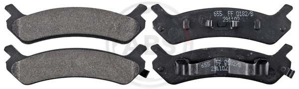 36754 A.B.S. Brake Pad Set, disc brake for HYUNDAI