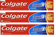 Colgate Cavity Protection Toothpaste 4oz each  *Three Pack*