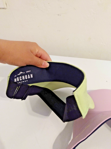 Woman's Visor Cap Sport BINGCHUAN 2009 1 pink 1 green - Picture 5 of 6