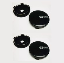 4pcs 60mm Suitable For Enkei Black Silver Alloy Wheel Center Caps Hub Rim Caps