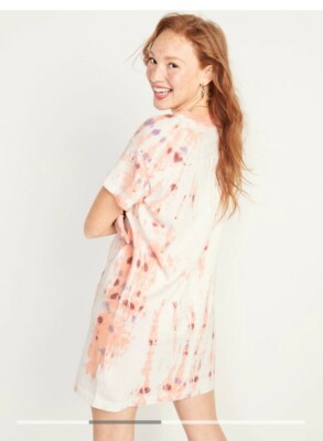 old navy vintage t shirt dress Vintage Crew-Neck Mini T-Shirt Dress