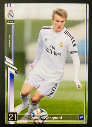 2015 Bandai Panini Football League Martin Odegaard Real Madrid rookie card RC