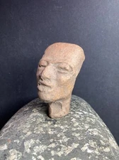 Pre Columbian Terracotta Head fromEx Collection of Nancy and John Hyde Devoe NYC